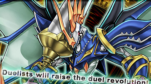 Duelists will raise the duel's revolution.Fusion Summon!Dragoequites the Wave Draon Knight!!