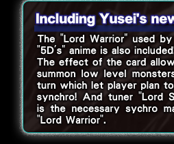 Including Yusei's new "Warrior"
